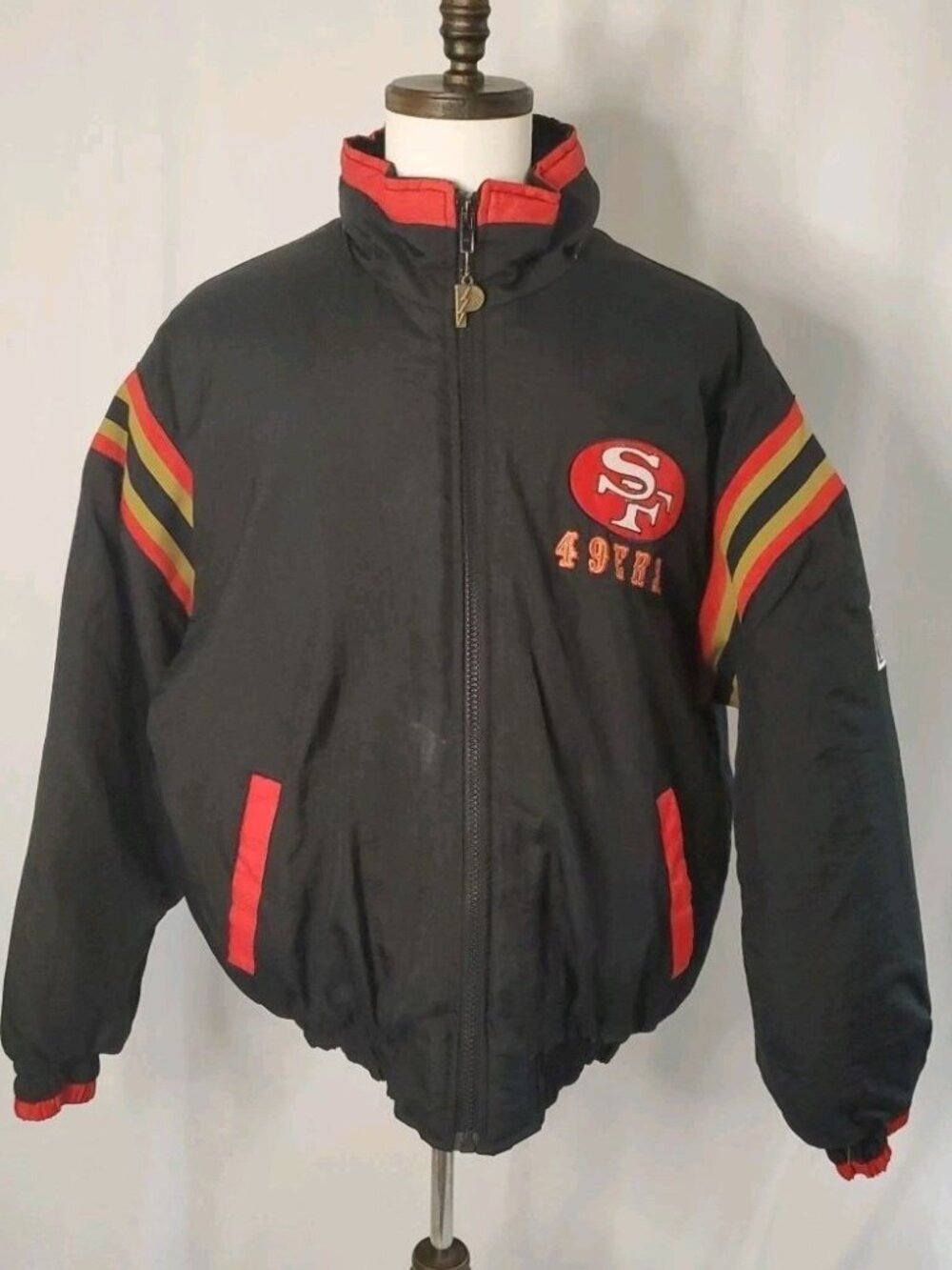 Pro Player San Francisco 49ers Puffer Jacket Men's Large Vintage 90's Y2K